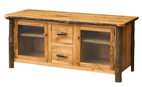 Rustic tv stands offer plenty of storage space for all your electronics and remotes while maintaining a nice clean look to your home. Rustic Hickory 60" Plasma TV Stand from DutchCrafters ...