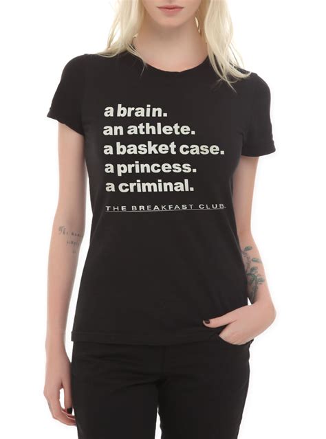 The Breakfast Club Character Traits Girls T Shirt Hot Topic Hot