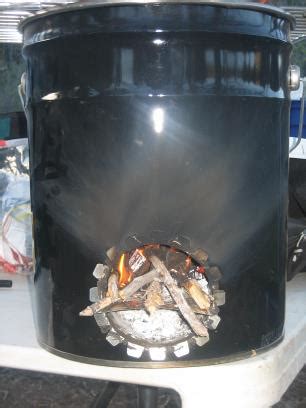 Cooking Rocket Stove 5 Gallon Bucket