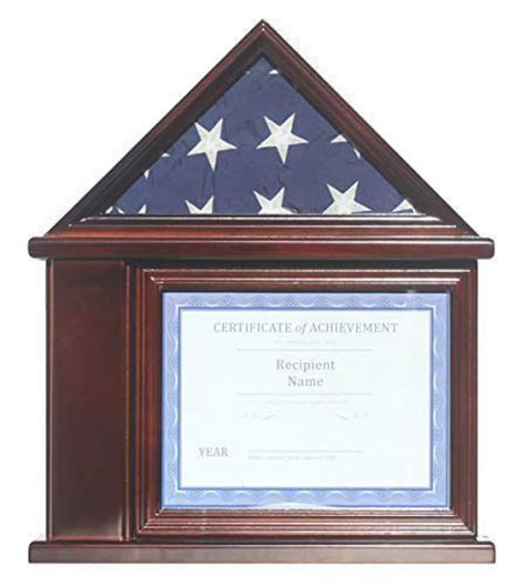Flag Display Case Certificate Holder Military Shadow Box Etsy