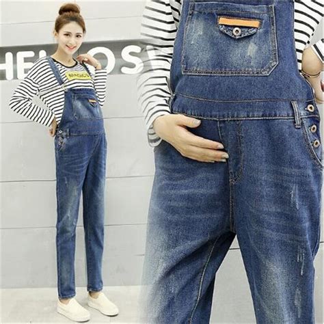 New Fashion Maternity Jeans Overalls Jumpsuits Fall Winter Clothes For