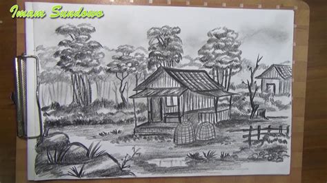 16 Gambar Lukisan Panda Pensil