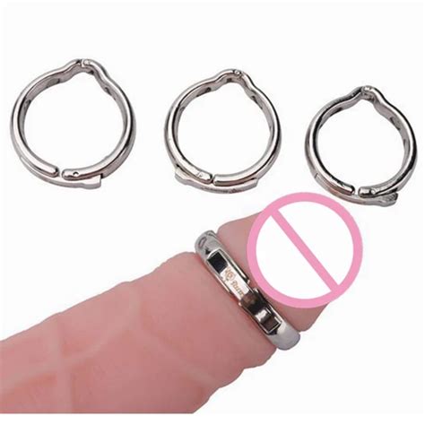 Metal Cock Ring Glans Ring Adjustable Size Magnetic Sheath Compound