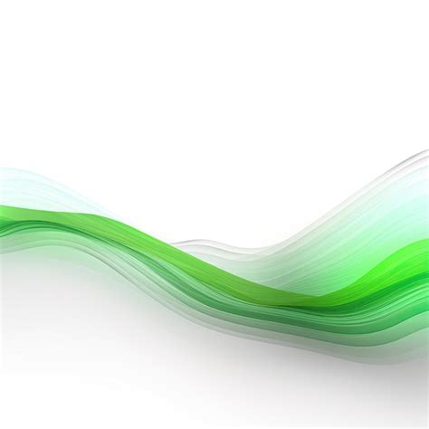 Premium Ai Image Green Wave With A White Background