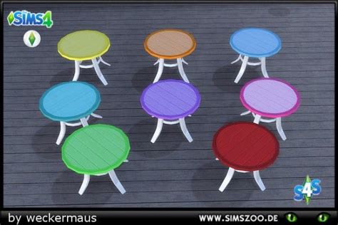 Blackys Sims 4 Zoo Like Ice In The Sunshine Table By Weckermaus • Sims