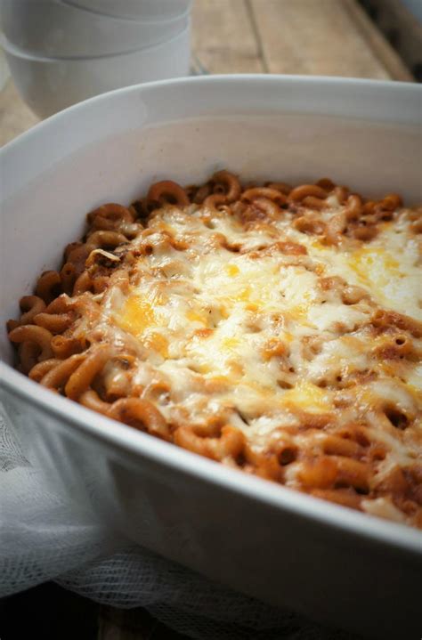 Add the 1/2 pkg of cream cheese to the beef mixture, stir until melted and combined, remove from heat. Easy Creamy Taco Bake | FaveHealthyRecipes.com