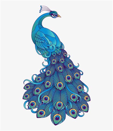Peacock Head Silhouette Clipart