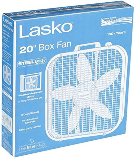 Lasko 20 Inch Box Fan Home And Kitchen