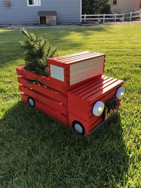 Red Truck Christmas Tree Stand Mundomomentaneo