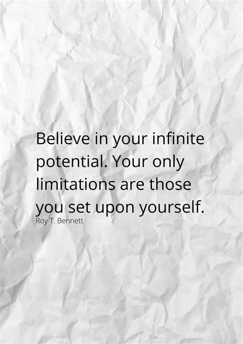 Believe In Your Infinite Potential Believe In You Life Quotes Believe