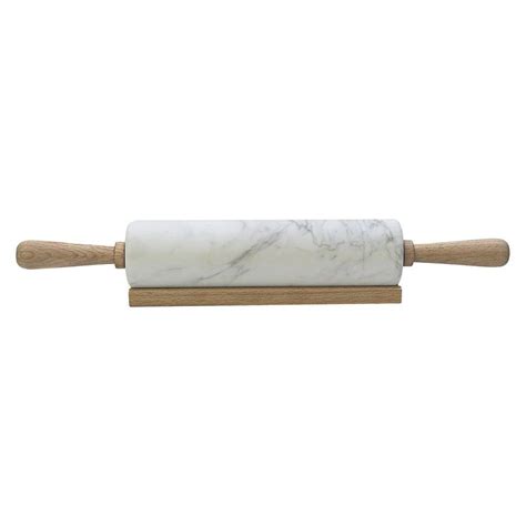 Marble Rolling Pin With Wood Handles Threshold Natural Marble Rolling Pin Kitchen Design