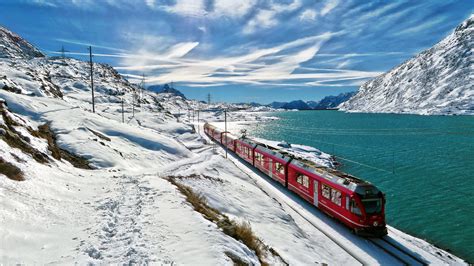 Bernina Express Lago Bianco Grigioni Svizzera Flickr