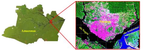 Localização Geográfica Da Cidade De Manaus 03 O S 60 O W Download Scientific Diagram