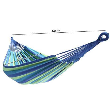 Zimtown 2 Person Polyester And Cotton Hammock Double Hammock Bed W