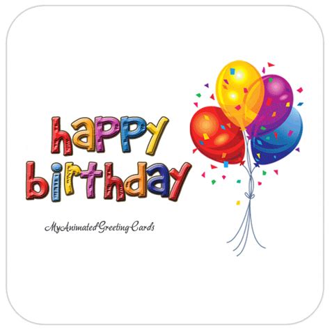 happy birthday balloons card animated greeting cards