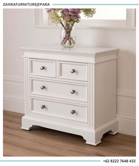 meja laci drawer minimalis putih jual furniture murah
