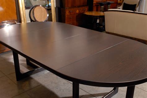 Swedish Mid Century Modern Round Extension Dining Table At 1stdibs