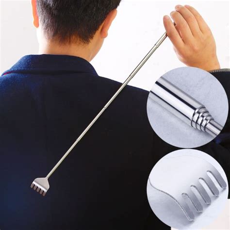 Buy Expandable Back Fork Scratch Practical Telescopic Pocket Scratching Massage Kit Stainless