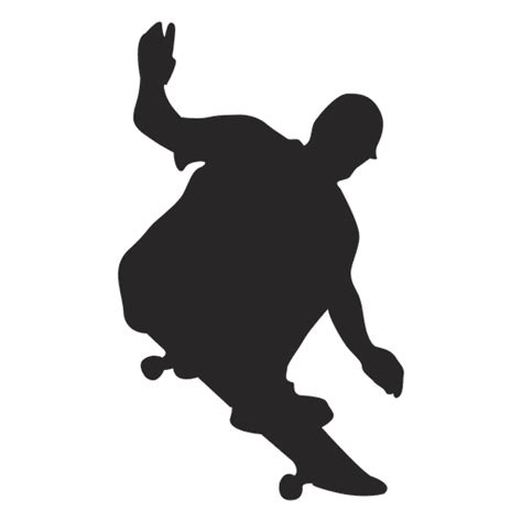 Skateboard Jumping Silhouette 2 Transparent Png And Svg Vector File