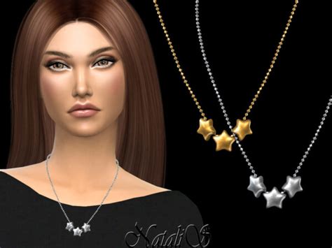 The Sims Resource Flat Star Necklace By Natalis • Sims 4 Downloads