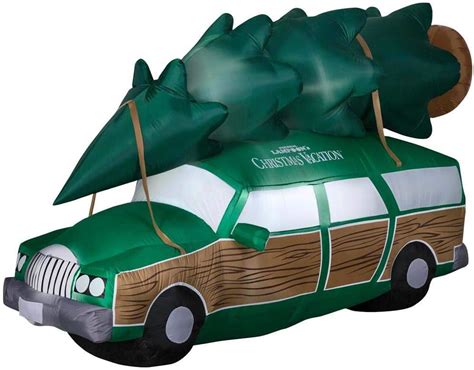 Gemmy Inflatable National Lampoons Christmas Vacation Station Wagon 8ft Wide Outdoor