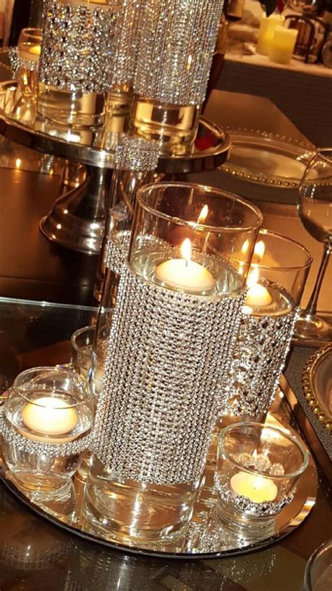 Bling Centerpiece With Floating Candles Shopjoseph2fisher