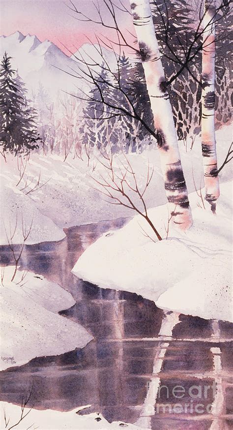 Winter Reflections Painting By Teresa Ascone Fine Art America