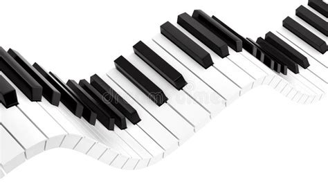 Wavy Piano Keys Stock Vector Illustration Of Music Isolated 2610297