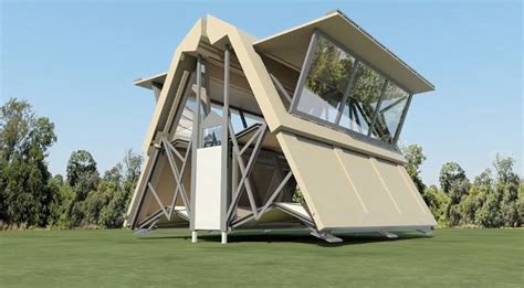 Ten Folds Houses Unfold In Eight Minutes At The Push Of A Button