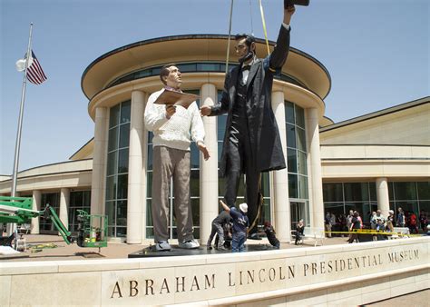‘return Visit Sculpture Installed At Abraham Lincoln Presidential