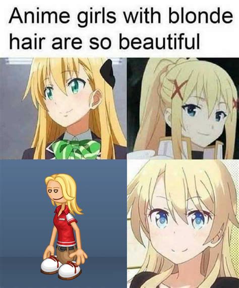 Anime Girls With Blonde Hair Are So Beautiful By
