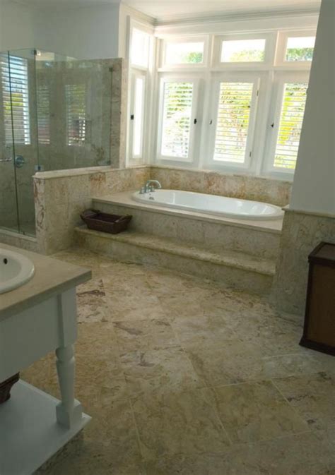 It's called refinishing and the process. Coral stone master bathroom- make a step ledge for our ...
