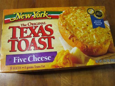 The taste of butter and garlic kick starts your first. Frozen Friday: New York Brand - Five Cheese Texas Toast ...