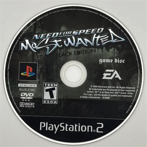 NEED FOR SPEED Most Wanted Black Edition Sony PlayStation GAME DISC ONLY PicClick