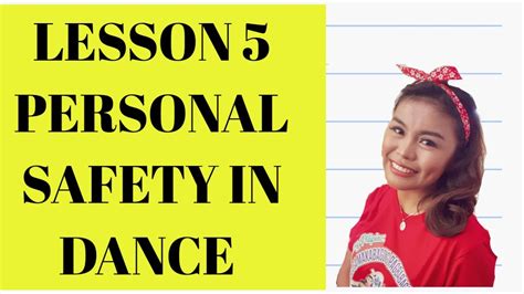 Lesson 5 Personal Safety In Dance Youtube