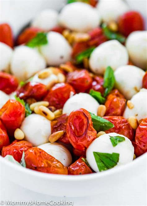 Roasted Tomato Caprese Salad Mommys Home Cooking