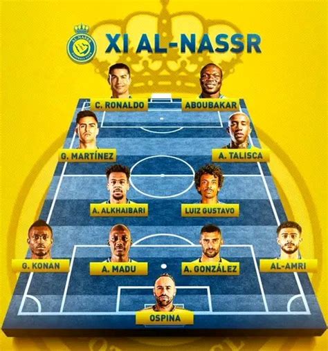Al Nassr Line Up Image To U