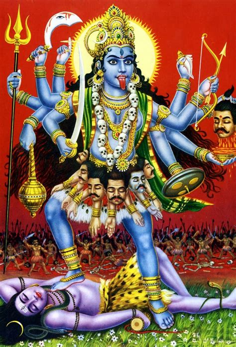 Download Kali War Goddess Hindu Iphone Wallpaper