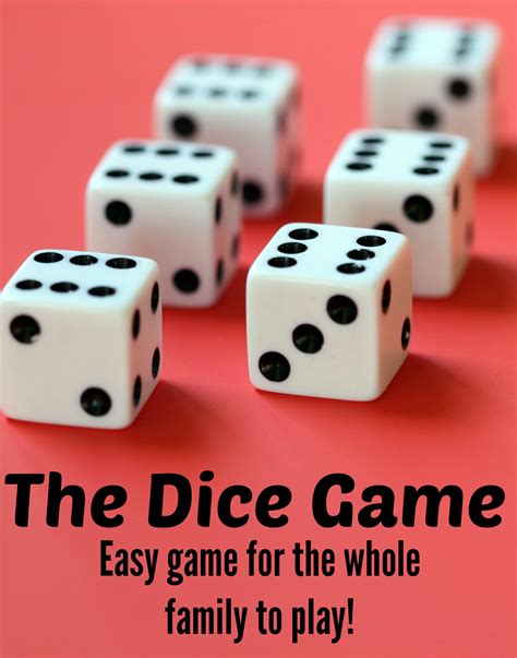 Printable Dice Game Instructions