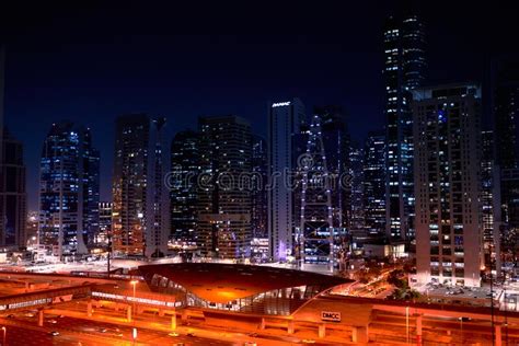 View Of Big Arabic City Cityscape Of United Emirates Dubai Marina