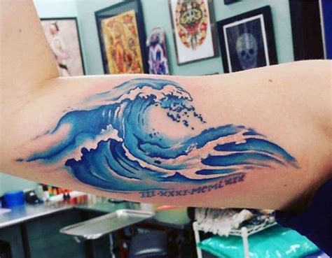 If you've ever stared out over the blue expanse of the sea ocean tattoos play a vital role in the history of tattooing. 60 Wave Tattoo Designs For Men - An Ocean Of Manly Ideas | Wave tattoo design, Waves tattoo, Tattoos