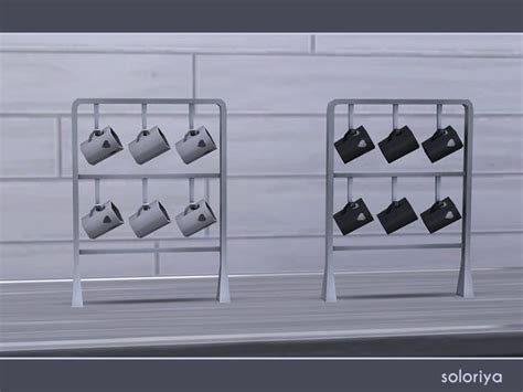 Mona Cups Rack By Soloriya Rack Sims 4 Clutter Clutter