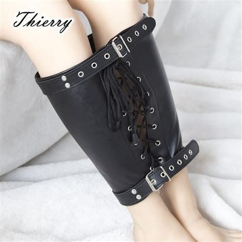 Aliexpress Com Buy Thierry Erotic Pu Leather Leg Binders Arm Binder