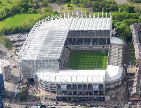 Aerial View Of Newcastle St James Park Newcastle England