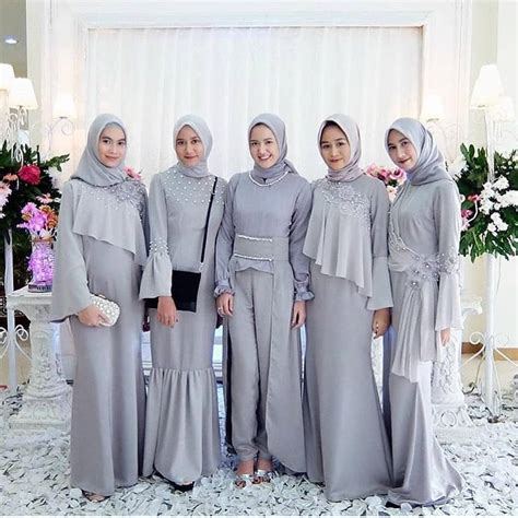 Top 39 Model Kebaya Muslim 2020 Modern Brokat Pesta Terbaru