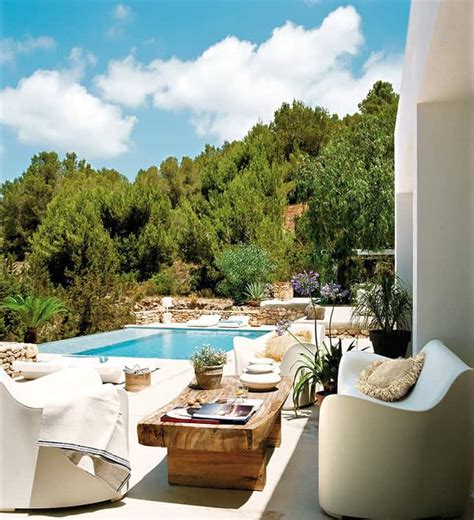 Pool House With Mediterranean Style In Ibiza Spain