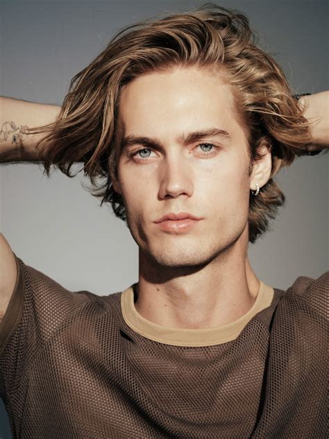 Male Model With Long Blonde Hair