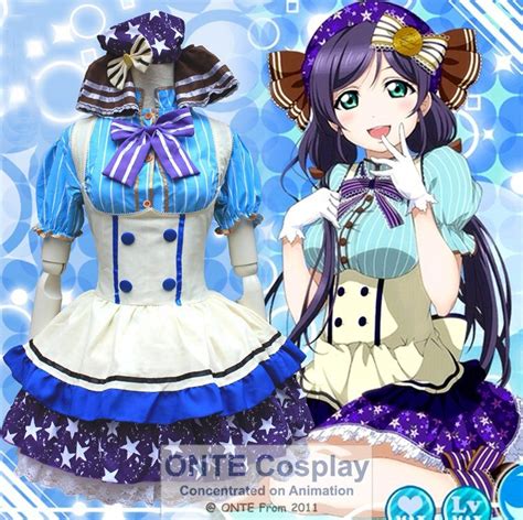 Anime LoveLive Schule Idol Projekt Cosplay Kostüm Tojo Nozomi Süße Candy Kleid Liebe Live maid