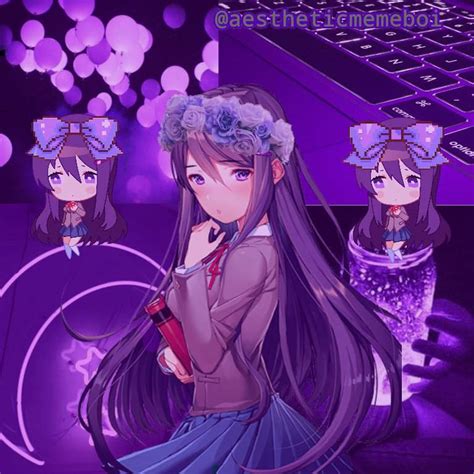 Aesthetic Purple Girl Anime