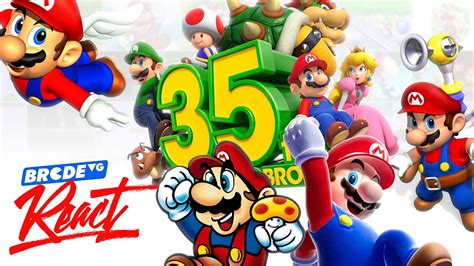 Super Mario 35th Anniversary Brcdevg React Youtube